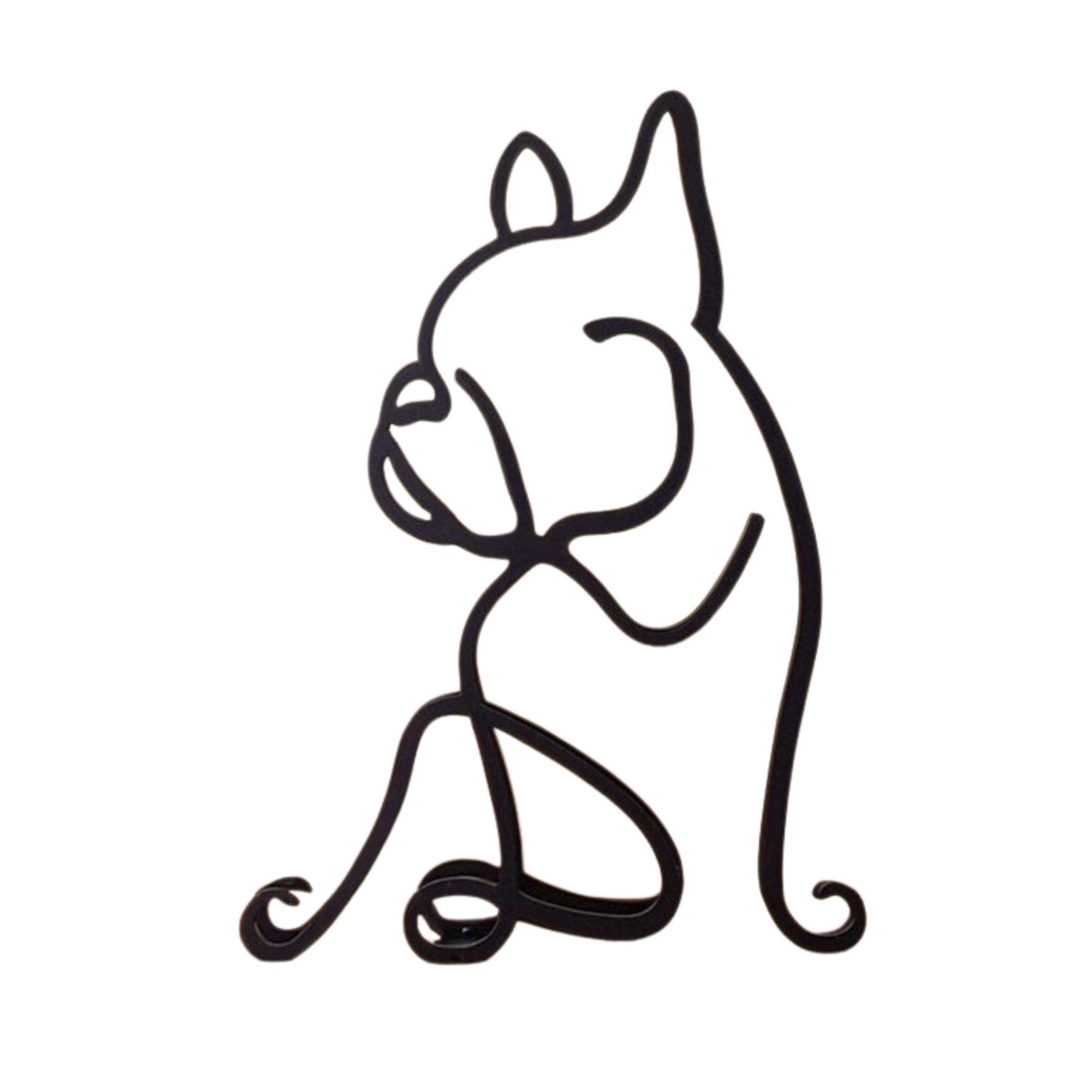 home & garden : Bull Terrier beeldje wit - Modern abstract hondenbeeldje van Hiet, 20cm, voor hondenliefhebbers in Bull Dog van Pantino