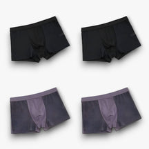 Men's Boxer Briefs : Broek Heren Zwart - Klassieke Boxerbroek - Herenboxerstijl voor een Moeiteloze Aantrekkingskracht (4+4 Gratis) in 2 zwart 2 grijs van Pantino