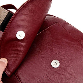 bags : Leren Dames Rugzak Lila - Compacte Schoudertas voor Vrouwen - Trendy & Chique Design in van Pantino