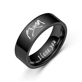 Ring : Ring Heren - Tungsten Carbide Herenring in Tungsten van Pantinoshop