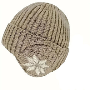 Beanie : Muts Dames Zwart - Trendy Gebreide in Bruin van Pantino
