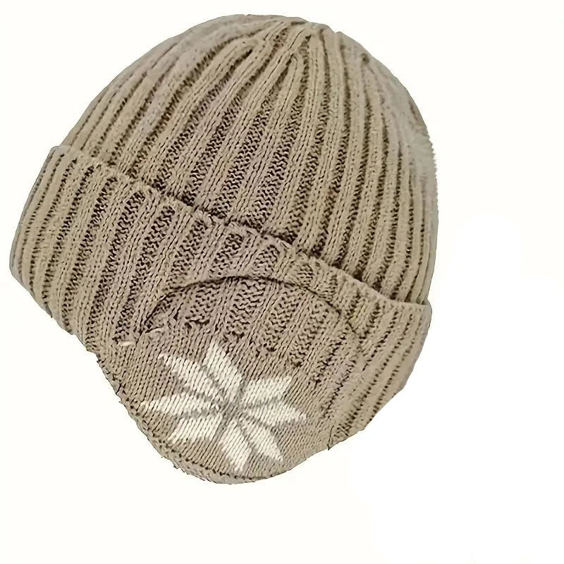 Beanie : Muts Dames Zwart - Trendy Gebreide in Bruin van Pantino
