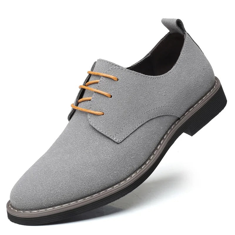 Loafers : Schoenen Heren Zwart - Suède Leren Veterschoenen Casual Donkerbruin in Grijs van Pantino