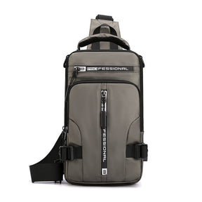 bags : Compacte Rugtas Heren Nylon - Khaki in Khaki 18cmx10cmx30cm van Pantino