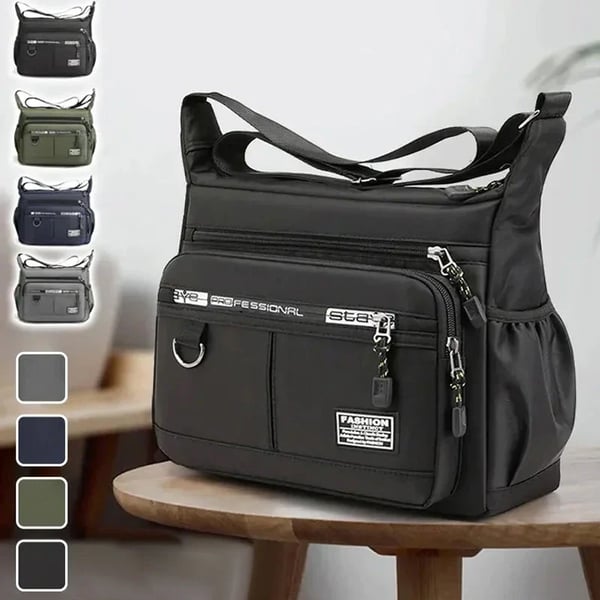 bags : Schoudertas Blauw - EasyCarry - Grote Capaciteit Crossbody in van Pantino