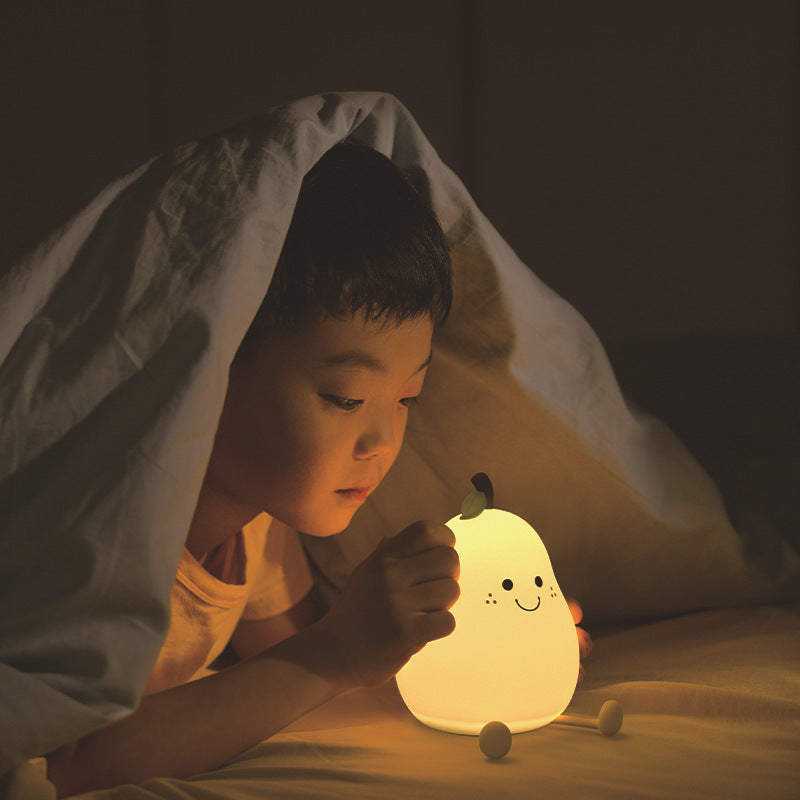 Siliconen Peer Nachtlampje – Aanraak-Dimbare Bedlamp