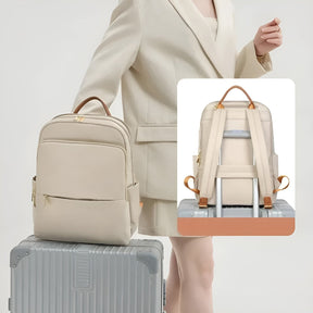 bags : Reisrugzak Dames Grijs - Multifunctionele Laptop Rugzak - Nylon in van Pantino