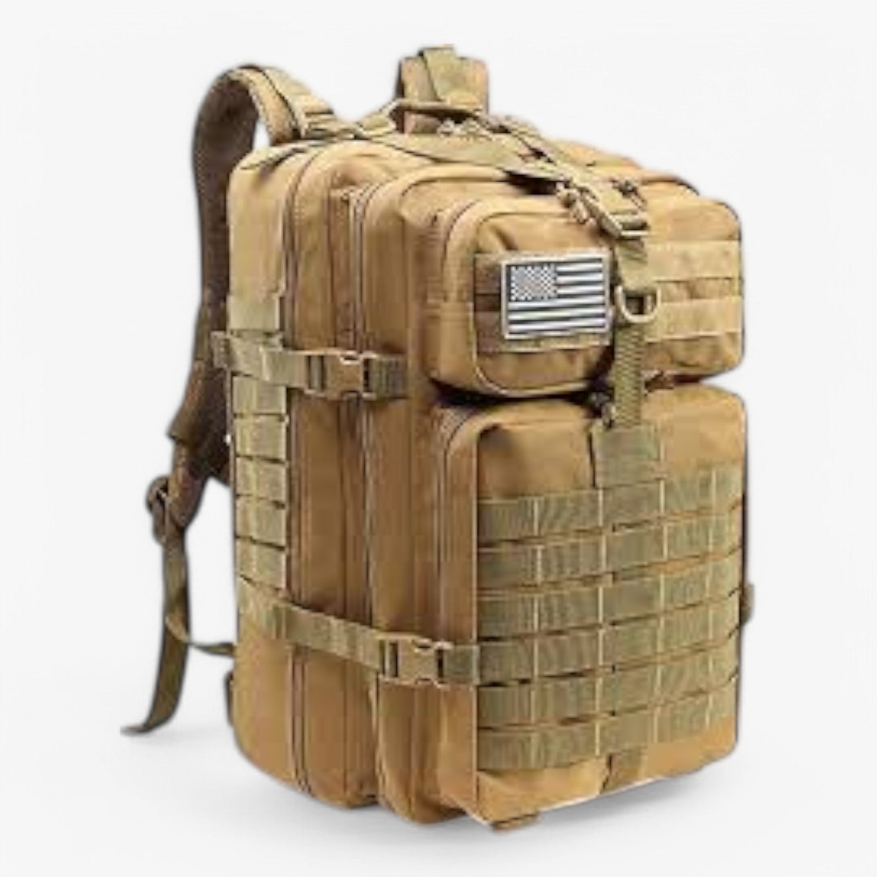 bags : Tactische Rugzak - Waterdicht en Comfortabel - Groen in Khaki van Pantino