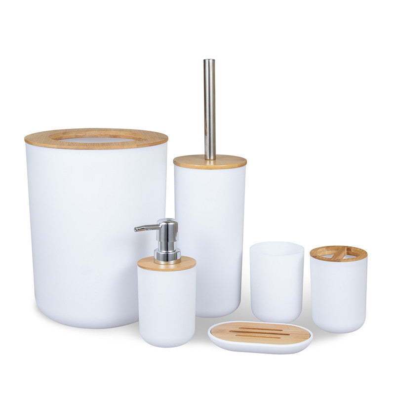 home & garden : Bold Badkamer Accessoires Set - Stijlvolle Items in Jouw Badkamer - Grijs in Wit van Pantino