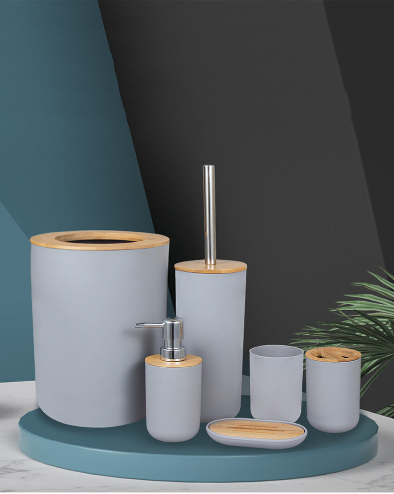 home & garden : Bold Badkamer Accessoires Set - Stijlvolle Items in Jouw Badkamer - Grijs in Grijs van Pantino