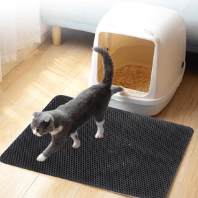 pets : Kattenbak Mat - Hygiënisch Innovatief Kattengrind Opvang - Siliconen in van Pantino