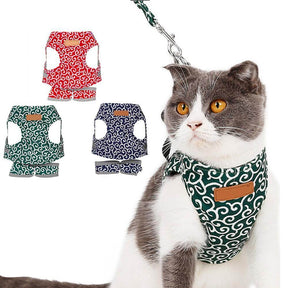 pets : Kattenvest Harnas Set Blauw - Comfortabel & Verstelbaar voor Kleine tot Middelgrote Katten in van Pantino