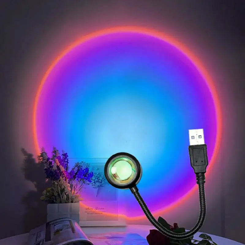 Zonsondergang Projectielamp – Regenboog Prisma Sfeerlicht