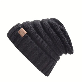 Beanie : Casual Gebreide Muts Lichtgroen - Ontspannen Winter Stijl - Acryl in Zwart van Pantino