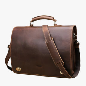 bags : Elegante Lederen Herenaktentas Leer - Bruin in van Pantino