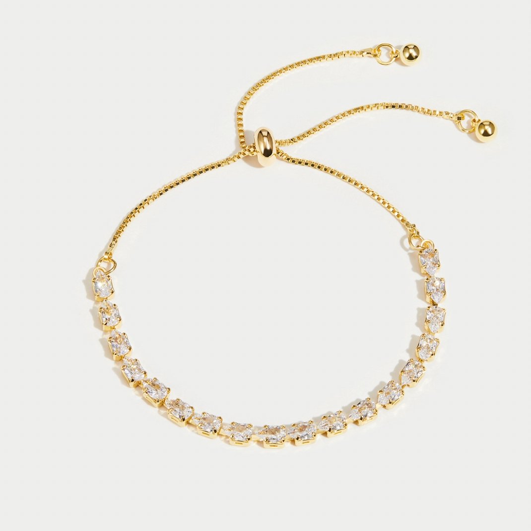 Bracelet : Armband Goud - Sara Crystal in van Pantino
