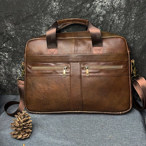 bags : Crossbody Tas Heren een Soort Bruin - Echt Lederen Herentas Toplaag Koeienhuid Lederen Schoudertas in van Pantino