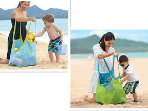 bags : Strandtas met Kinderspeelgoed - Blauw in van Pantino