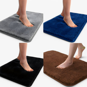 home & garden : Zachte Verdikte Badmat - Absorberend & Antislip - Grijs in van Pantino