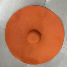 Sun Hat : Gele Dames Stro Zonnehoed met Brede Rand – Stijlvol & Beschermend voor Zomer & Strand in Oranje One size van Pantino