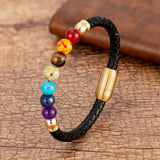 Chakra-Armband Gold - Energie-Balance Spirituell - Kristall