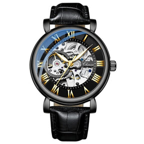 watches : Cheno Horloge Heren - Horloge - Gouden Zwart in Zwart van Pantino