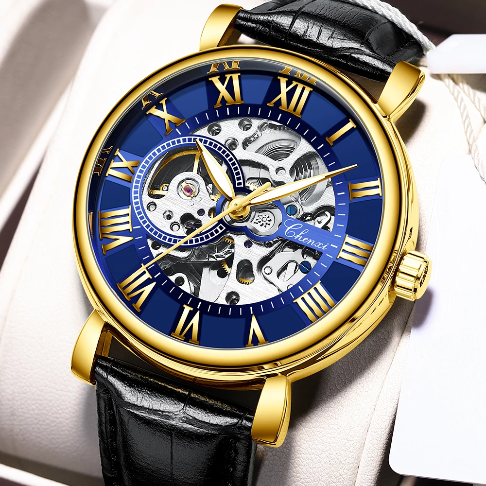 watches : Cheno Horloge Heren - Horloge - Gouden Zwart in van Pantino