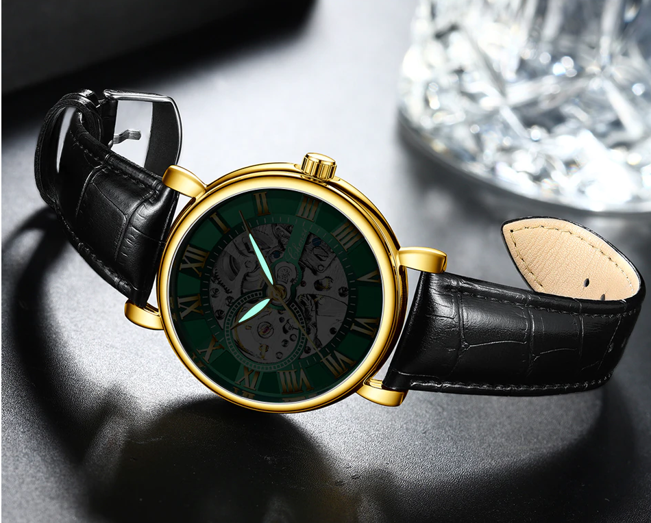 watches : Cheno Horloge Heren - Horloge - Gouden Zwart in van Pantino