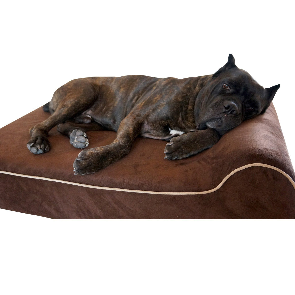 pets : Luxe Bruine Hondenmatras in Chocolade van Pantino