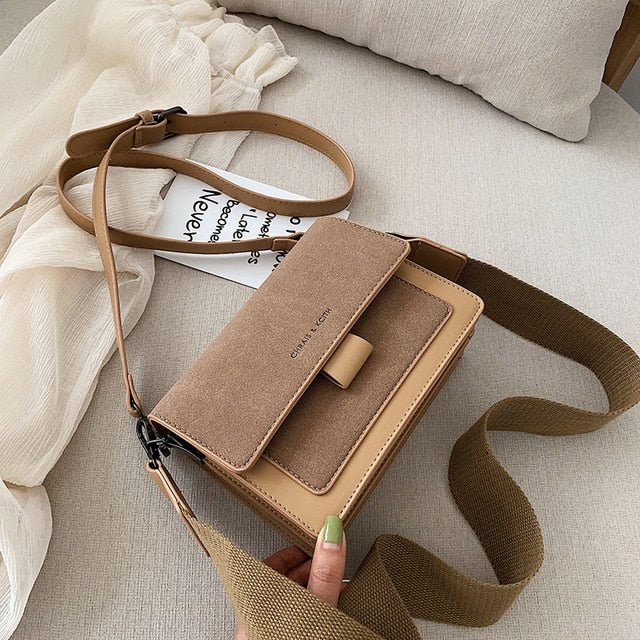 bags : Crossbody Tas Dames Crème - Stijlvol Design Leer - PU-Leer in Bruin van Pantino