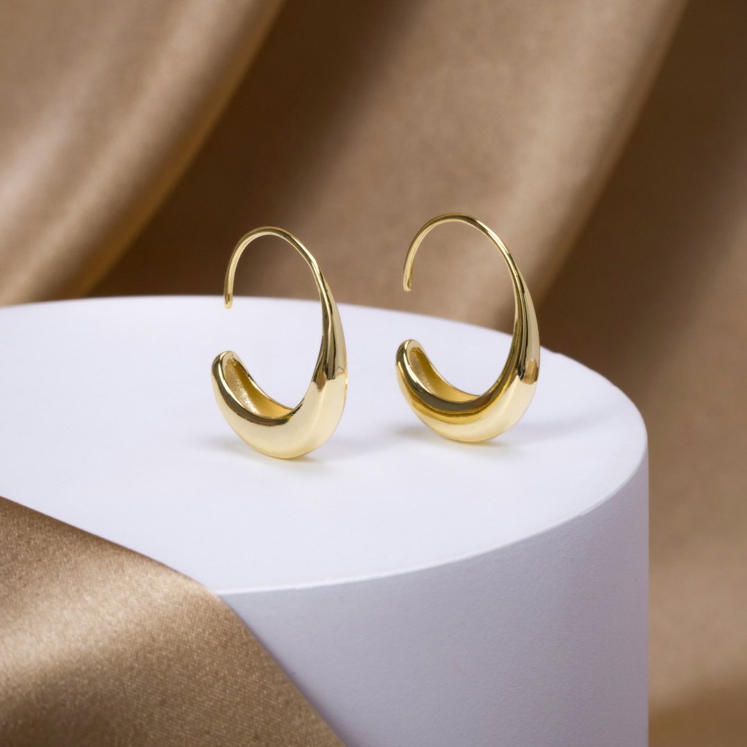Earrings : Oorbellen Roze - Drop Hoop 2cm in van Pantino