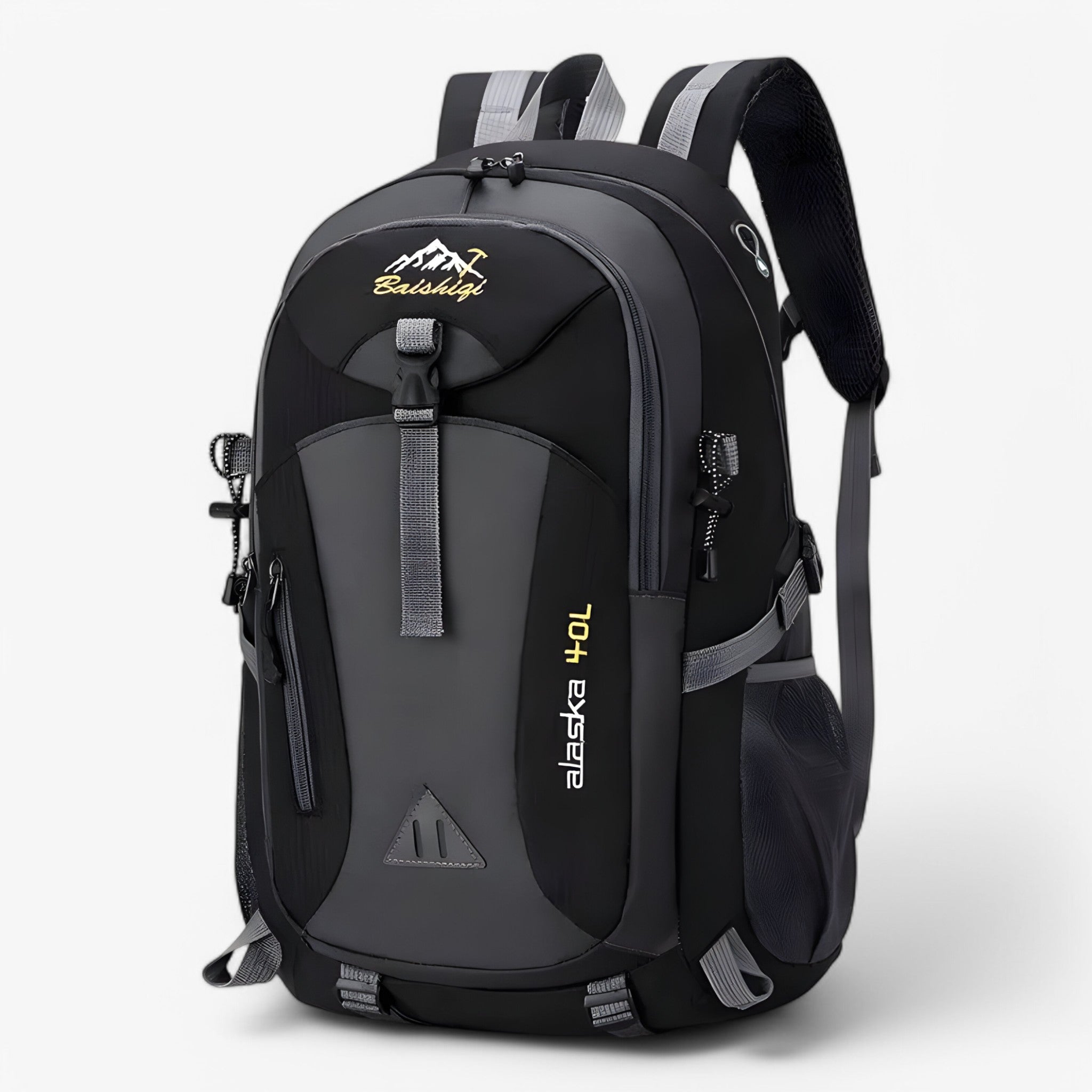 Backpack : Waterdichte Buitentas Rugzak met Grote Capaciteit - 30L - Donkerblauw in Zwart van Pantino
