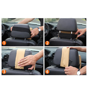 home & garden : Auto Hoofdsteun Kussen Zwart - Comfort Nekondersteuning - Memory Foam in van Pantino