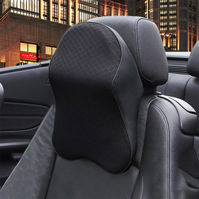 home & garden : Auto Hoofdsteun Kussen Zwart - Comfort Nekondersteuning - Memory Foam in Zwart van Pantino