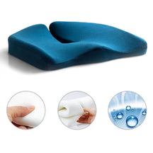 home & garden : ErgoComfort - Ergonomisch Zitkussen - Donkergrijs in Blauw van Pantino
