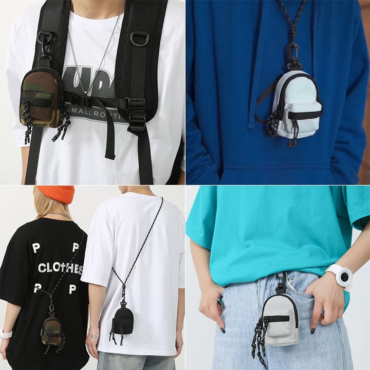 bags : Rugzak Licht Grijs - Cool Mini Backpack - Mini die Precies Draagt wat Jij Nodig Hebt in van Pantino