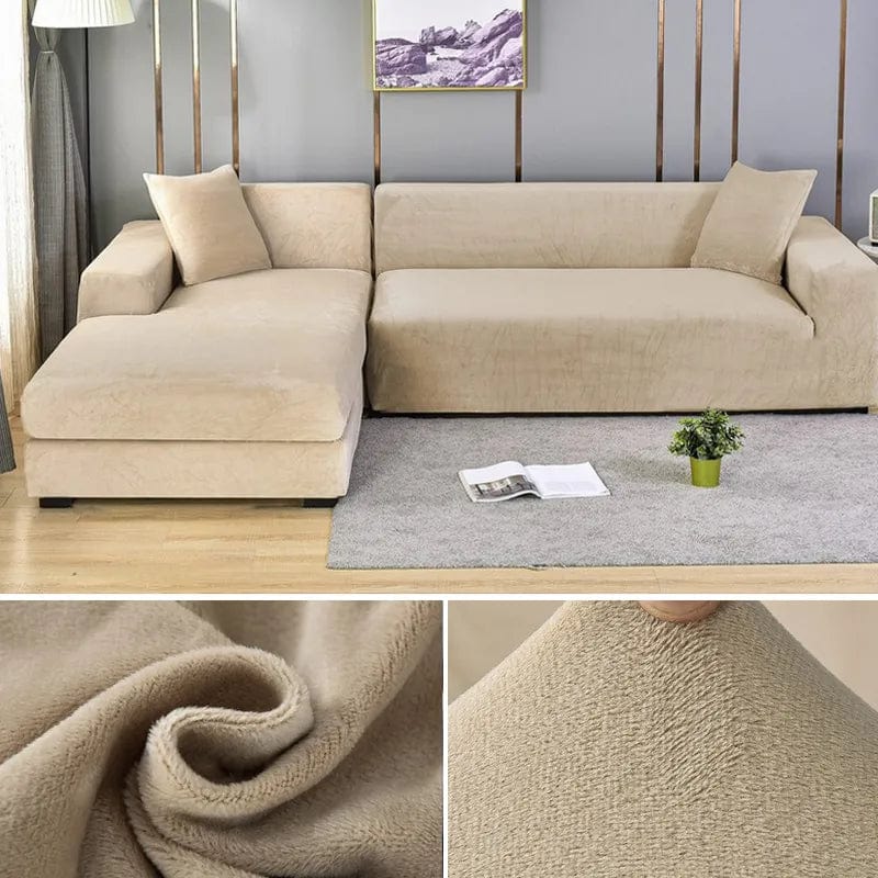 home & garden : CouchCover - Zachte Antislip Meubelbeschermer - Grijs in Beige van Pantino