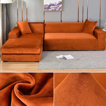 home & garden : CouchCover - Zachte Antislip Meubelbeschermer - Grijs in Oranje Bruin van Pantino