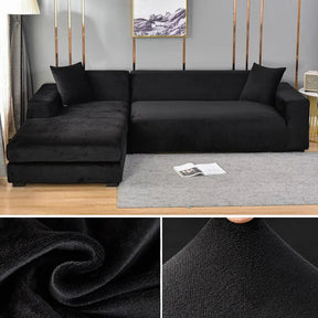 home & garden : CouchCover - Zachte Antislip Meubelbeschermer - Grijs in Zwart van Pantino