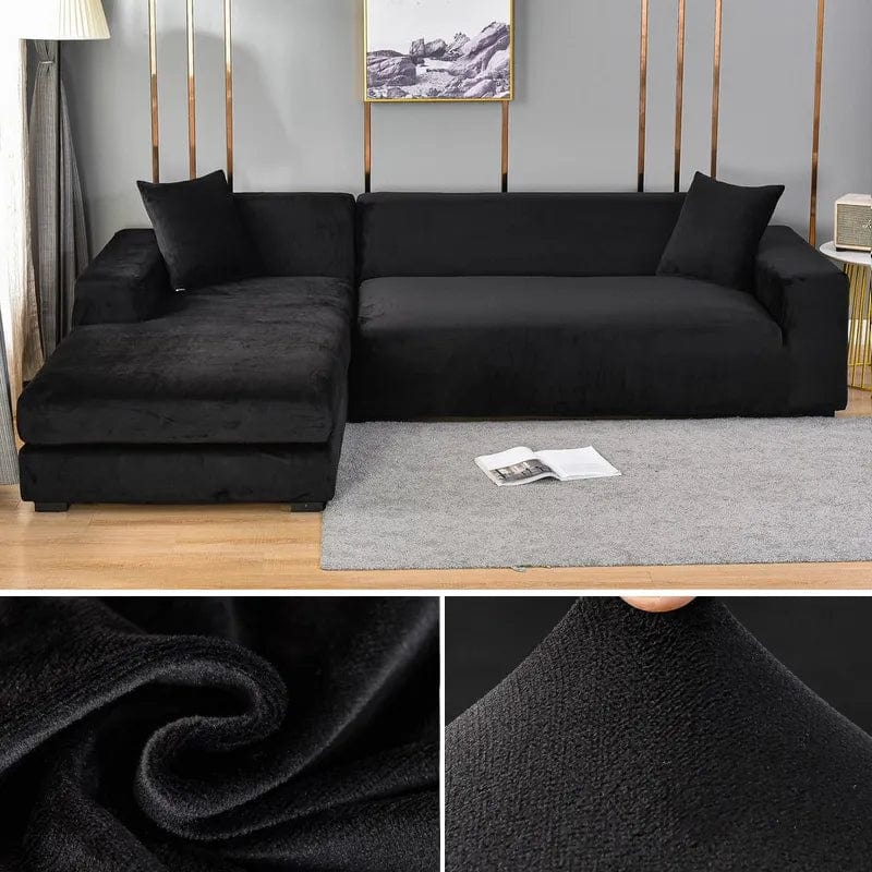 home & garden : CouchCover - Zachte Antislip Meubelbeschermer - Grijs in Zwart van Pantino
