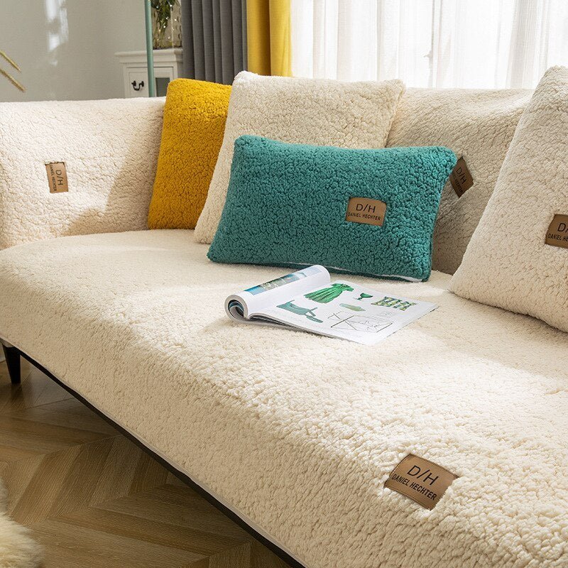 home & garden : Bankhoes Gebroken Wit - Zachte Stijlvolle Bankbescherming - Microvezel in Gebroken wit (POPULAIR!) van Pantino