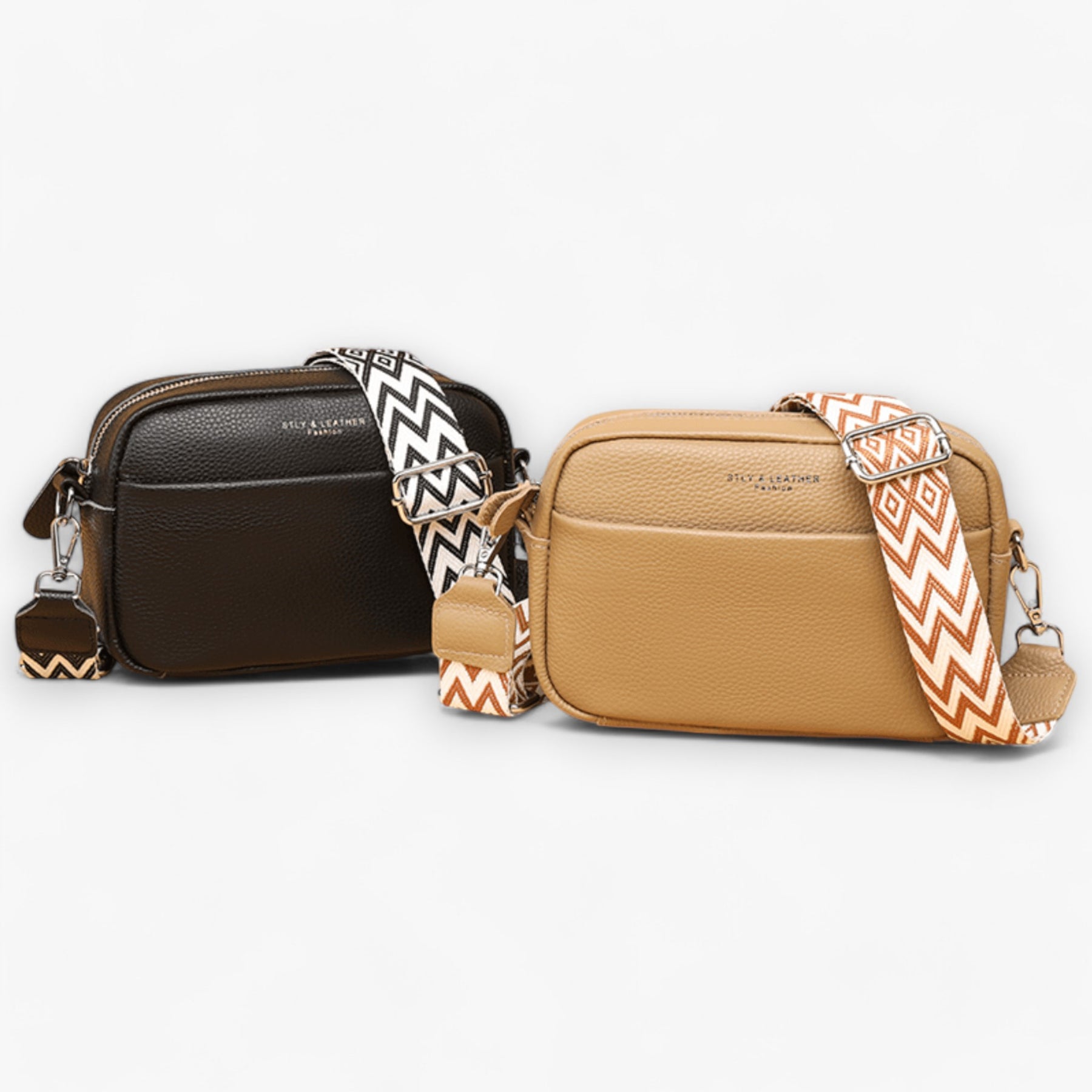 bags : CrossbodyBag Dames - Leren Damestas Zwart (Nog 2 op Voorraad) in van Pantino