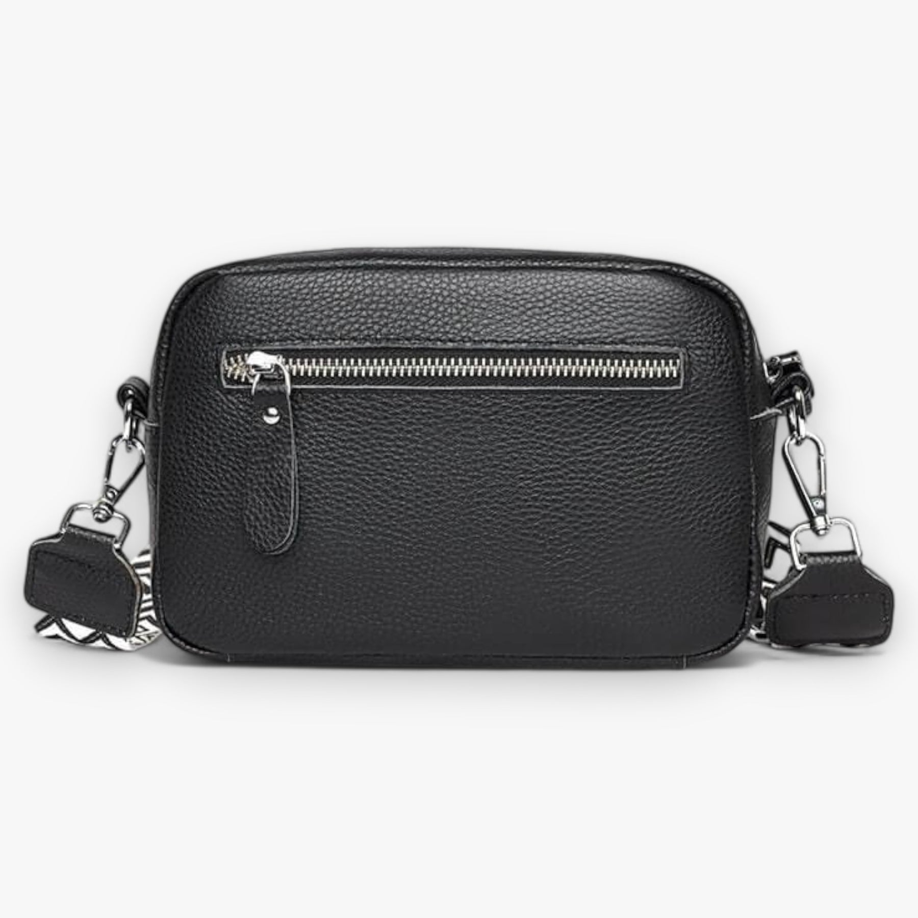 bags : CrossbodyBag Dames - Leren Damestas Zwart (Nog 2 op Voorraad) in van Pantino