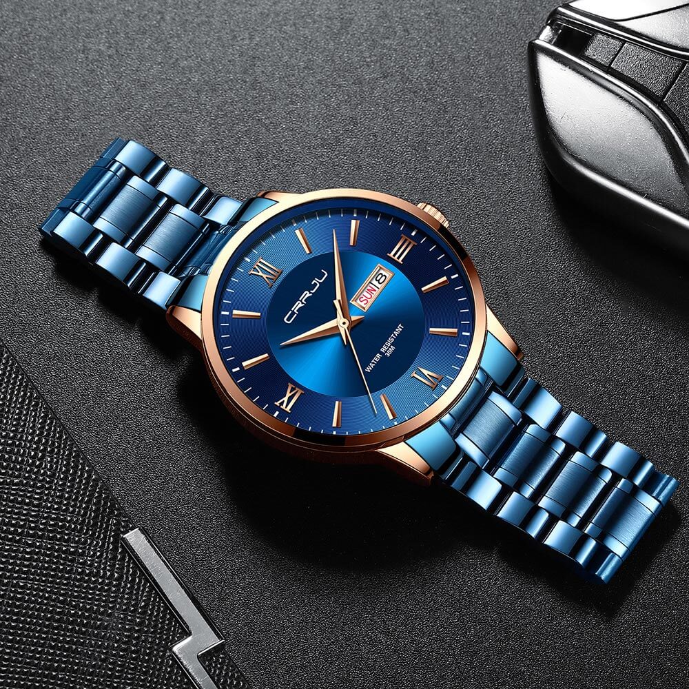 watches : Heren sporthorloge zwart - Waterdicht siliconen chronograaf met datum en stopwatch in van Pantino