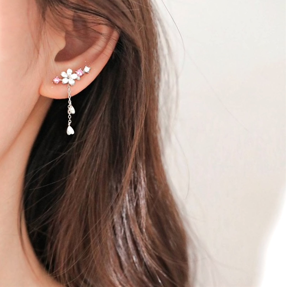Earrings : Oorbellen Roze - Cherry Crystal in van Pantino