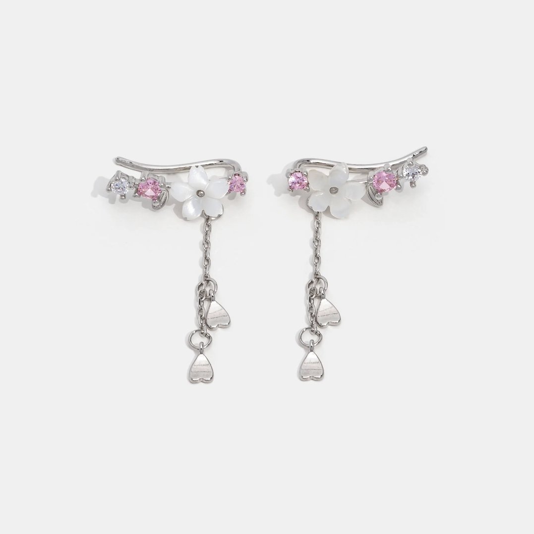 Earrings : Oorbellen Roze - Cherry Crystal in van Pantino