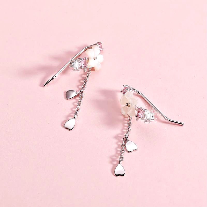 Earrings : Oorbellen Roze - Cherry Crystal in van Pantino