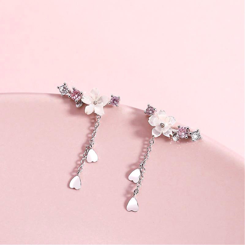 Earrings : Oorbellen Roze - Cherry Crystal in van Pantino