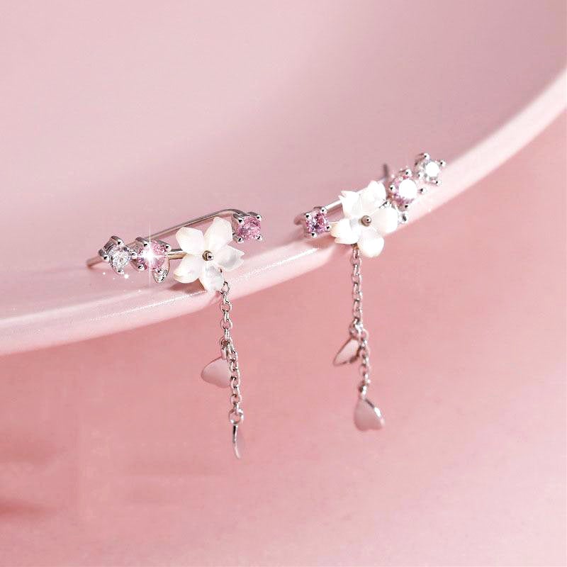 Earrings : Oorbellen Roze - Cherry Crystal in van Pantino
