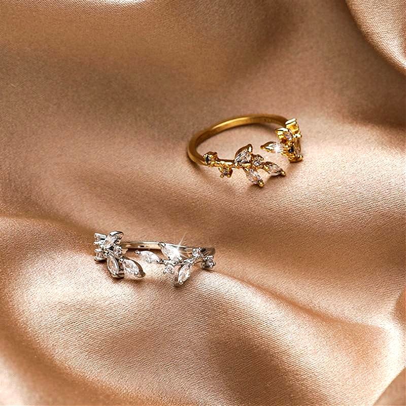 Ring : Ring Roze - 18K Kristallen Elegant in van Pantino
